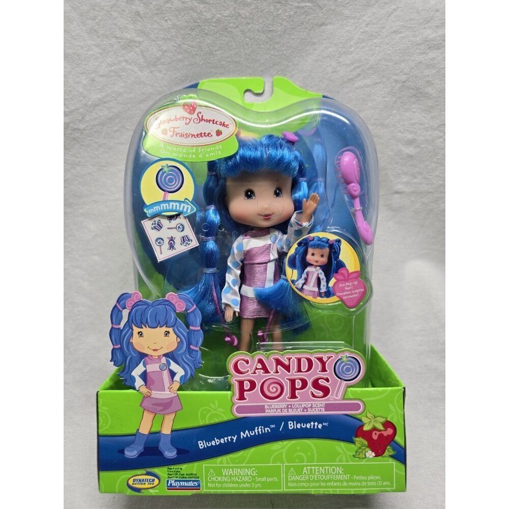 Strawberry Shortcake Candy Pops 2006 Playmates Blueberry Muffin Doll- NEW